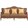 European style wooden single sofa accent chair